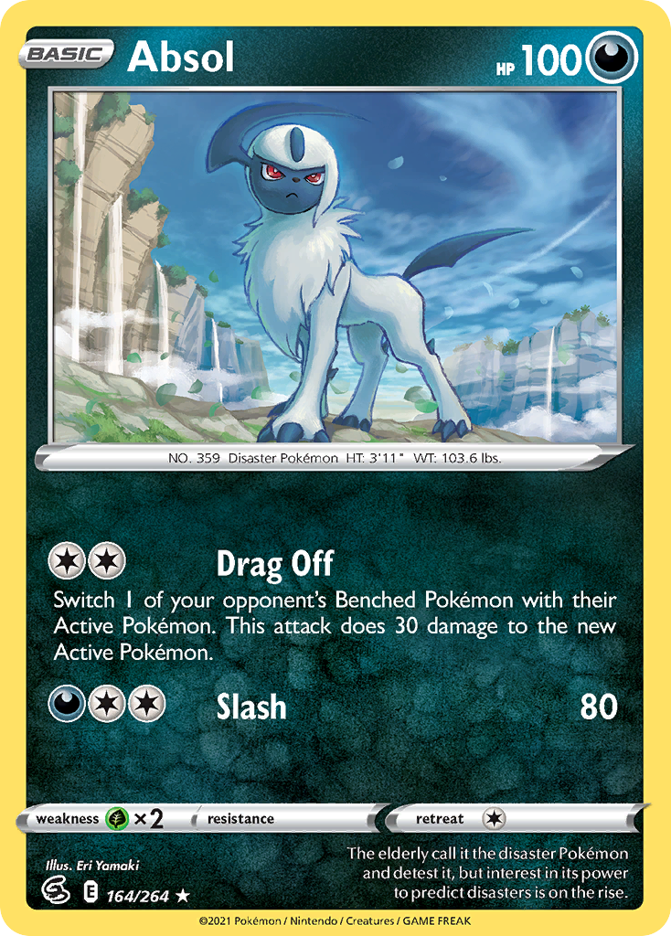 Absol 164 Rare card from Fusion Strike