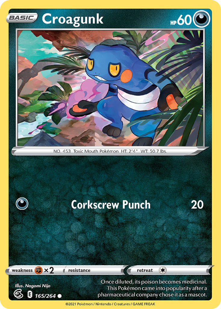 Croagunk 165/264 Common card from Fusion Strike