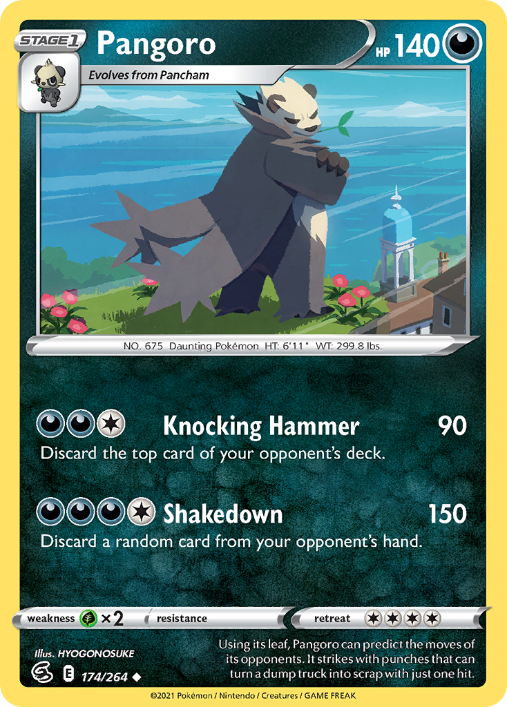 Pangoro 174/264 Uncommon card from Fusion Strike