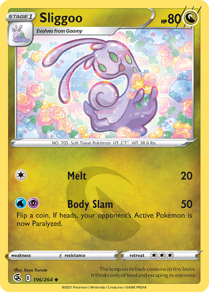 Sliggoo 196 Uncommon card from Fusion Strike