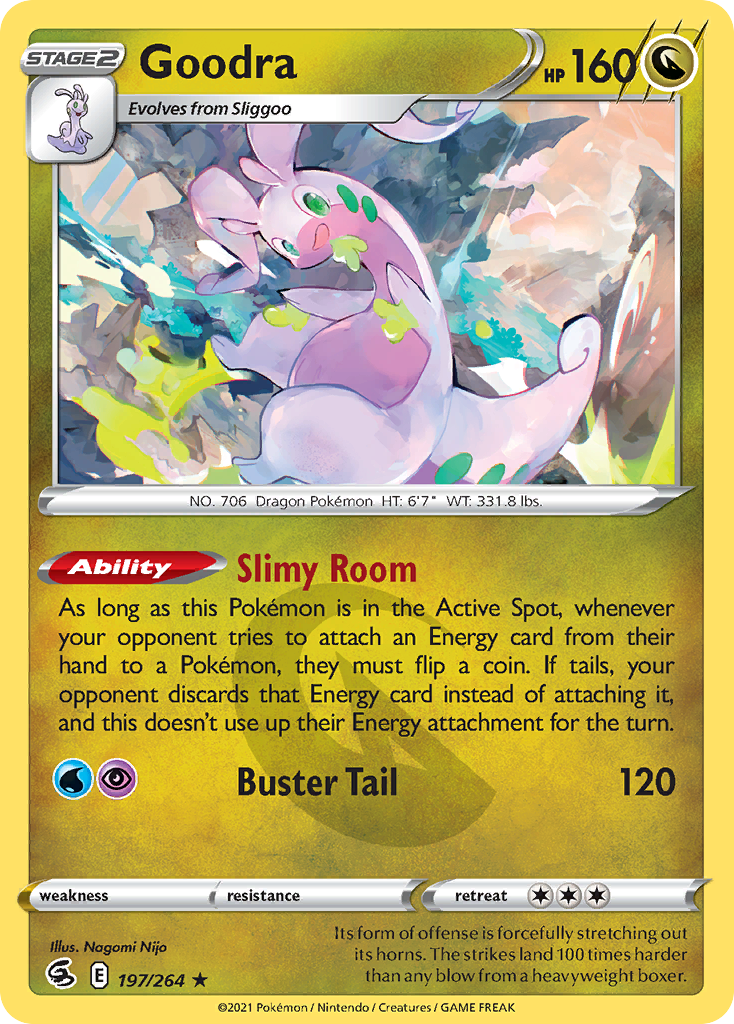 Goodra 197/264 Rare card from Fusion Strike