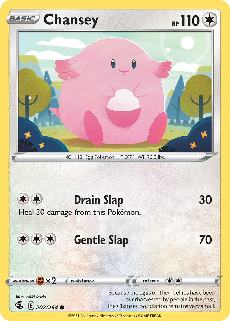 Chansey 202 Common card from Fusion Strike