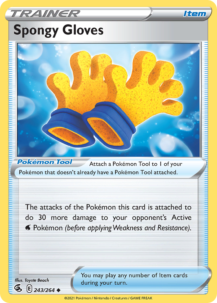 Spongy Gloves 243/264 Uncommon card from Fusion Strike