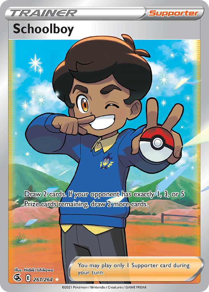Schoolboy 261 Rare Ultra card from Fusion Strike
