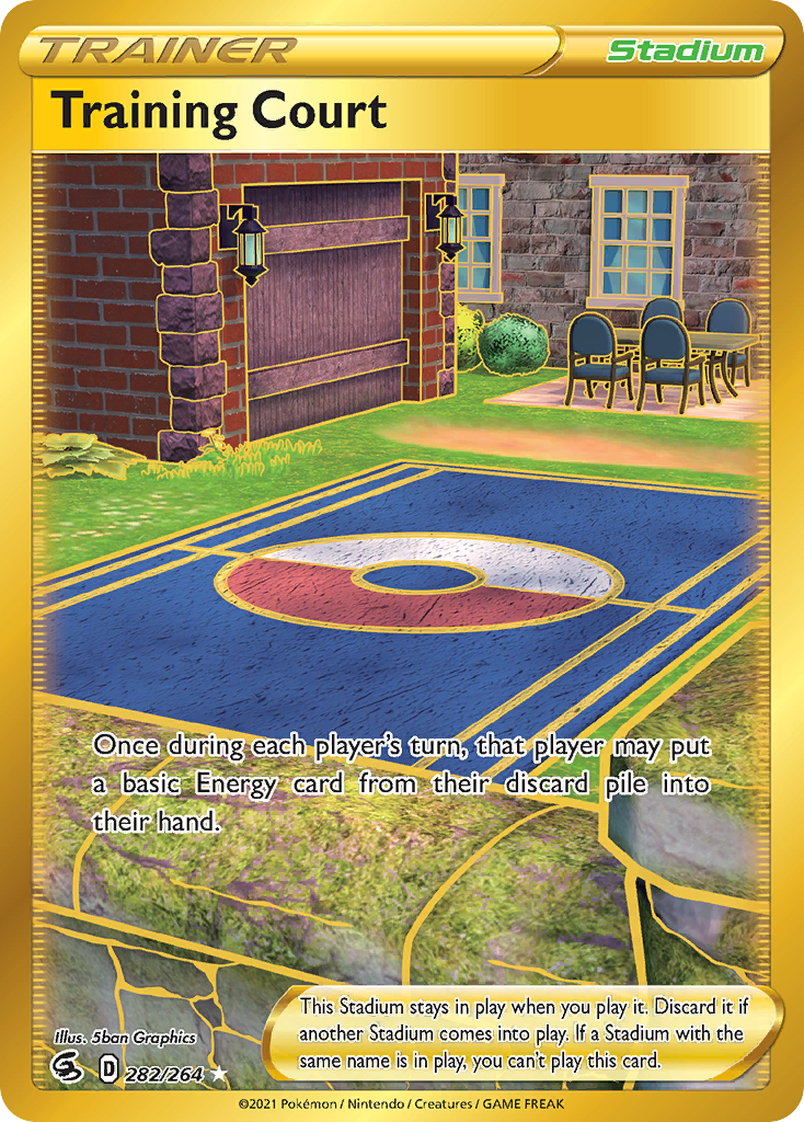 Training Court 282 Rare Secret card from Fusion Strike