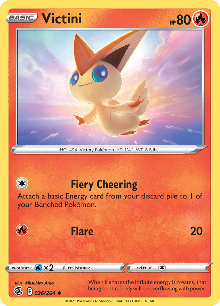 Victini 36 Uncommon card from Fusion Strike