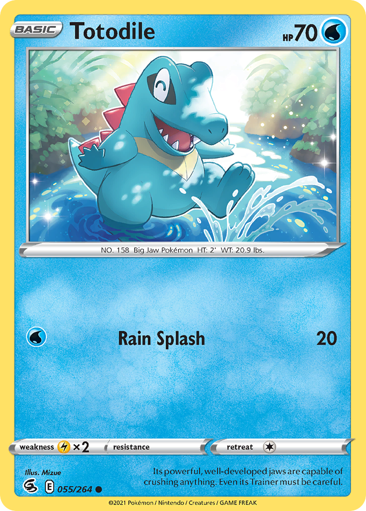 Totodile 55/264 Common card from Fusion Strike