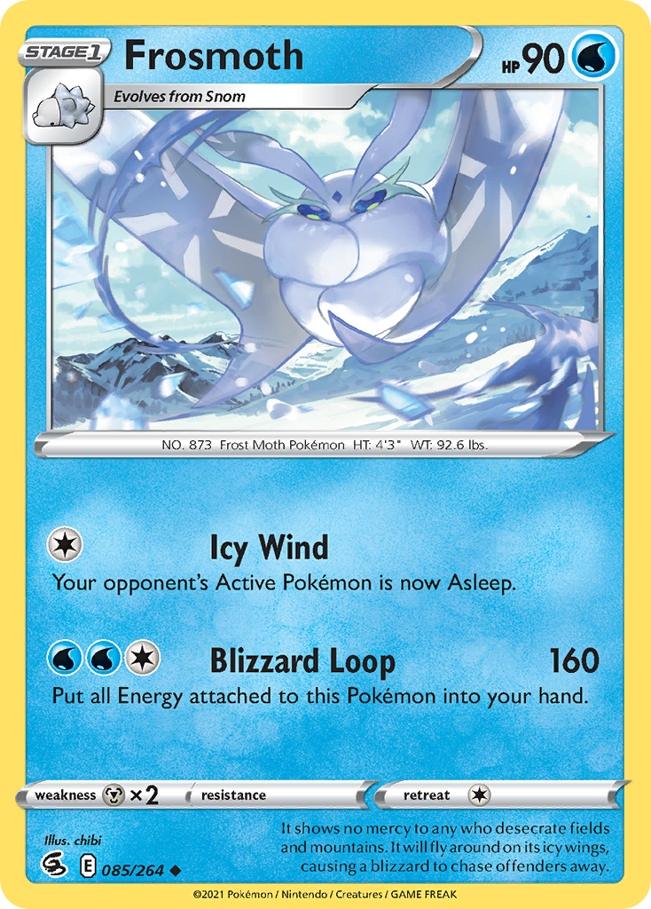 Frosmoth 85 Uncommon card from Fusion Strike