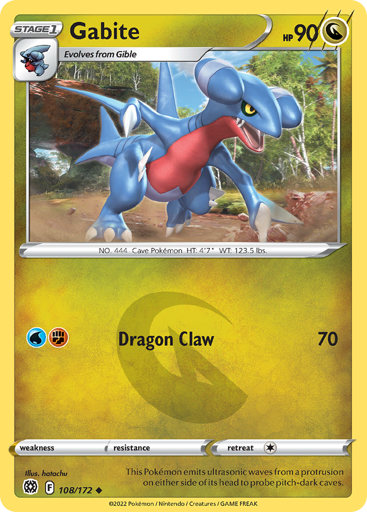 Gabite 108 Uncommon card from Brilliant Stars