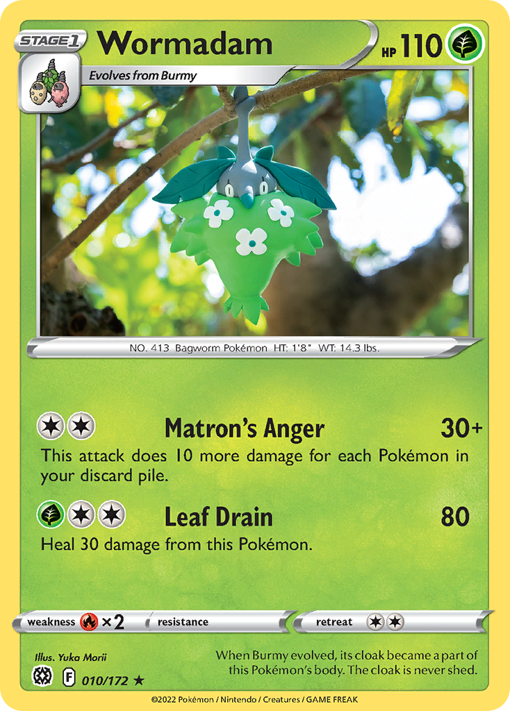 Wormadam 10 Rare card from Brilliant Stars