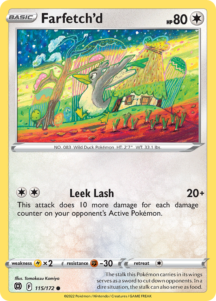 Farfetch'd 115 Common card from Brilliant Stars