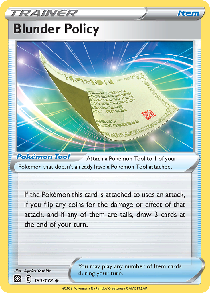 Blunder Policy 131 Uncommon card from Brilliant Stars