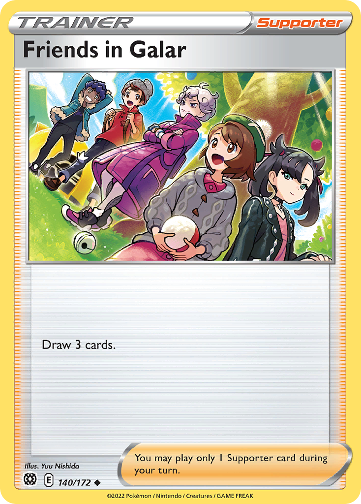 Friends in Galar 140/172 Uncommon card from Brilliant Stars