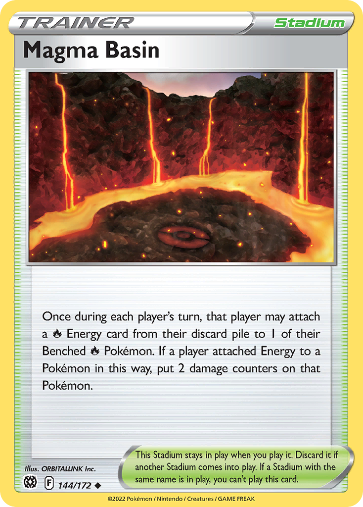 Magma Basin 144/172 Uncommon card from Brilliant Stars