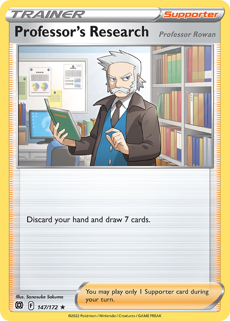 Professor's Research 147/172 Rare Holo card from Brilliant Stars
