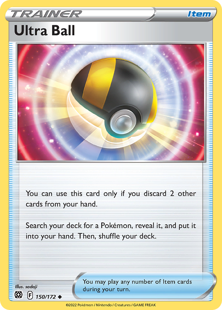 Ultra Ball 150 Uncommon card from Brilliant Stars