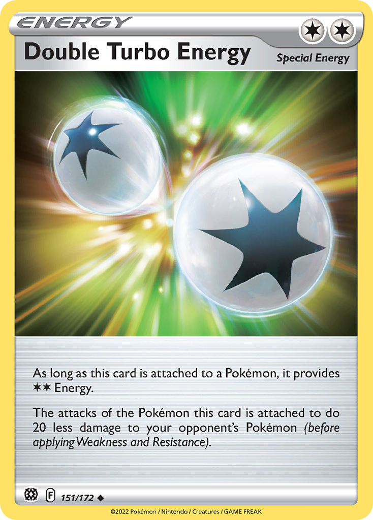 Double Turbo Energy 151 Uncommon card from Brilliant Stars