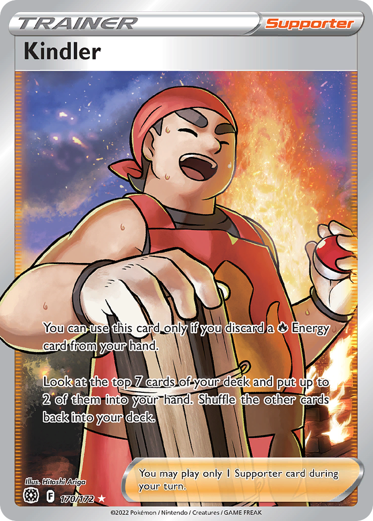Kindler 170 Rare Ultra card from Brilliant Stars