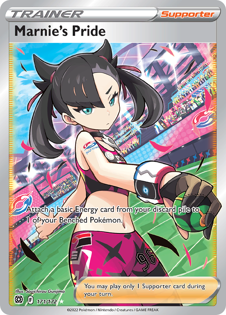 Marnie's Pride 171/172 Rare Ultra card from Brilliant Stars