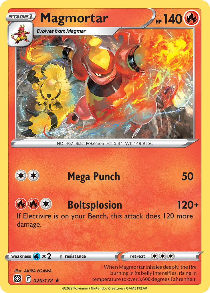 Magmortar 20 Rare card from Brilliant Stars