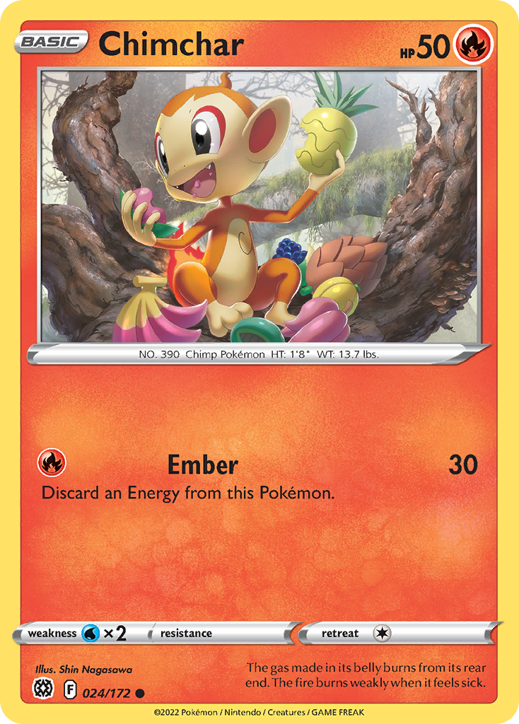 Chimchar 24 Common card from Brilliant Stars