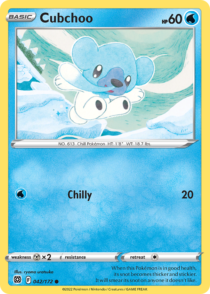 Cubchoo 42 Common card from Brilliant Stars