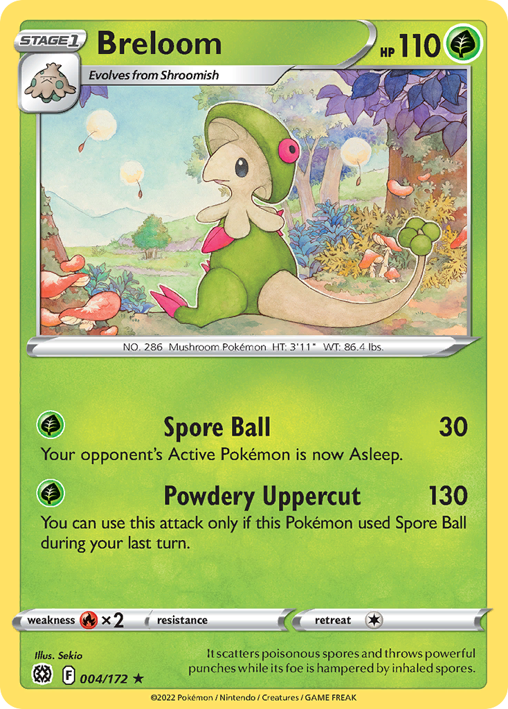 Breloom 4 Rare card from Brilliant Stars