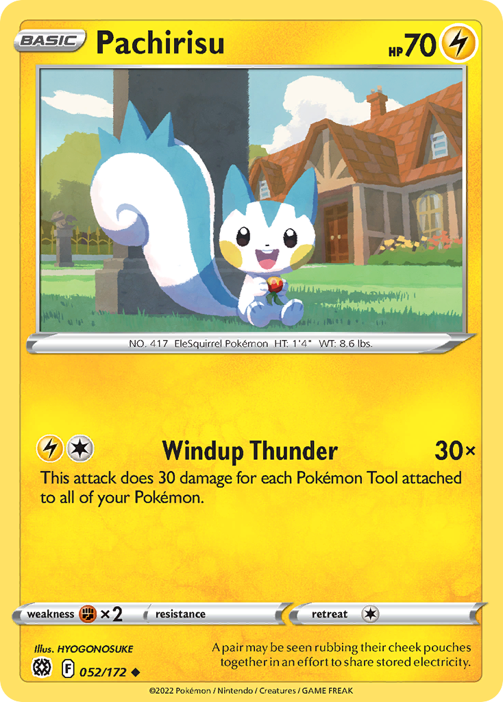 Pachirisu 52 Uncommon card from Brilliant Stars