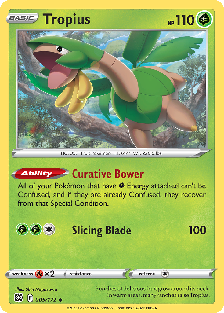 Tropius 5/172 Uncommon card from Brilliant Stars