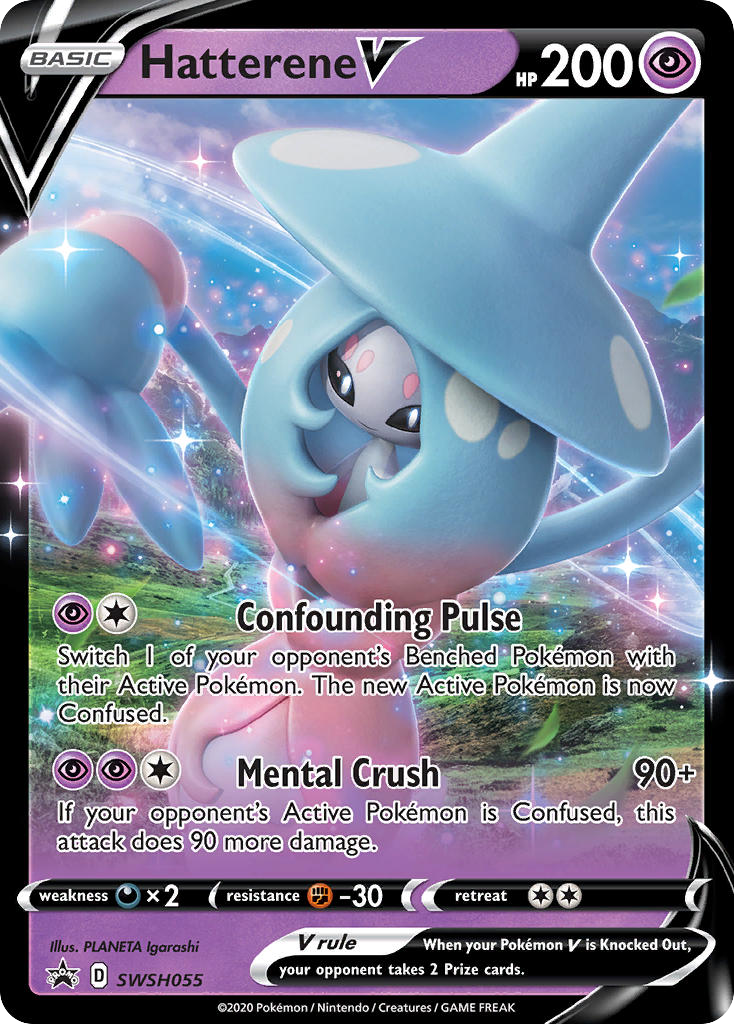 Hatterene V SWSH055 Promo card from SWSH Black Star Promos