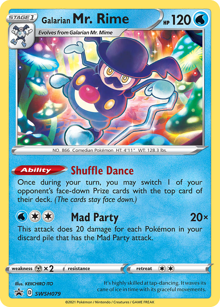 Galarian Mr. Rime SWSH079 Promo card from SWSH Black Star Promos
