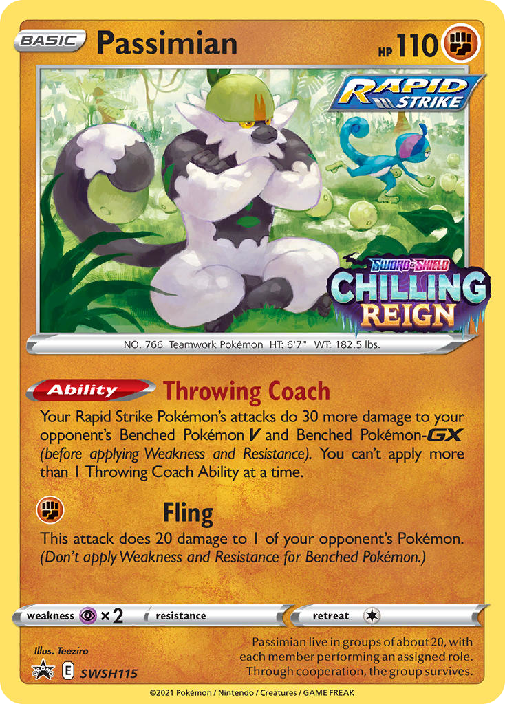 Passimian SWSH115 Promo card from SWSH Black Star Promos
