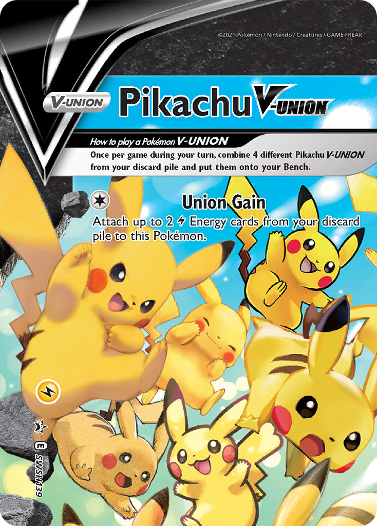 Pikachu V-UNION SWSH139 Promo card from SWSH Black Star Promos
