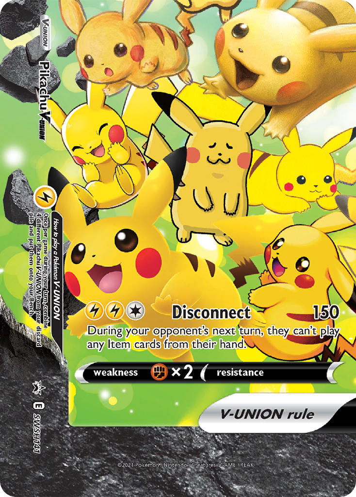 Pikachu V-UNION SWSH141/307 Promo card from SWSH Black Star Promos