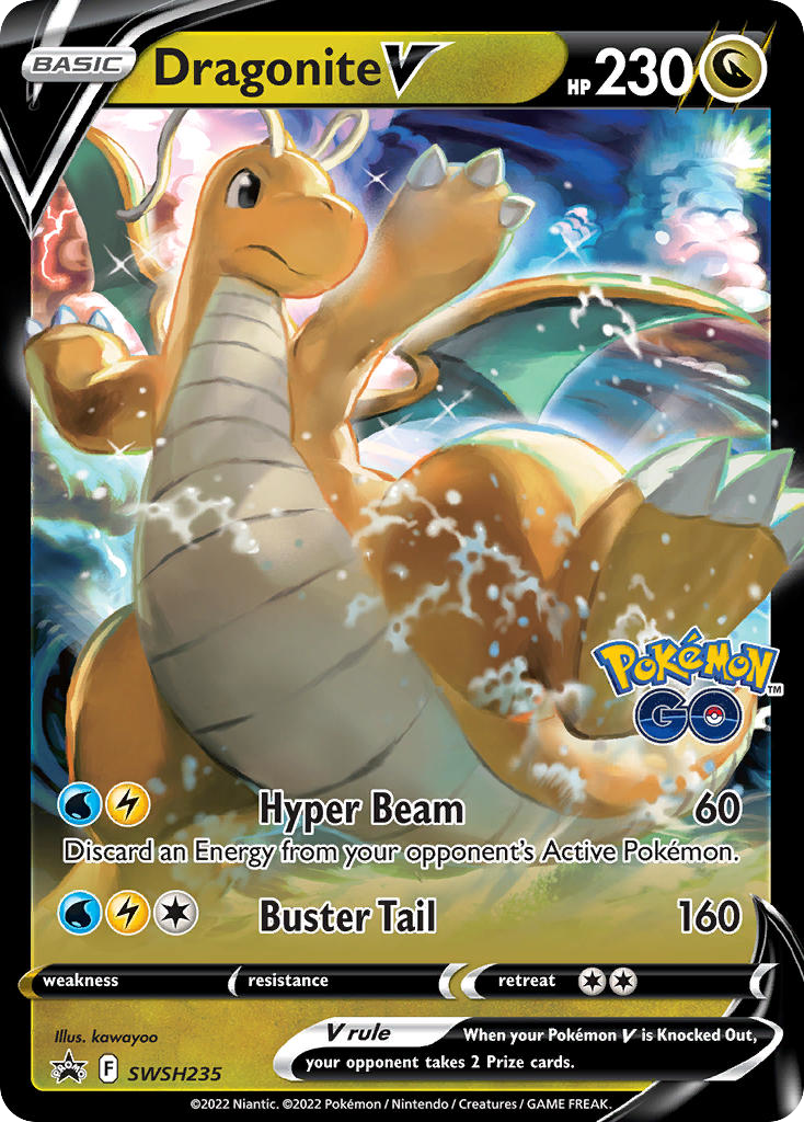 Dragonite V SWSH235 Promo card from SWSH Black Star Promos