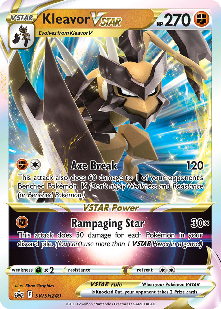 Kleavor VSTAR SWSH249 Promo card from SWSH Black Star Promos
