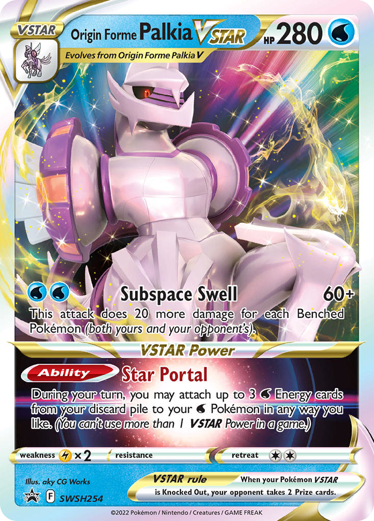 Origin Forme Palkia VSTAR SWSH254/307 Promo card from SWSH Black Star Promos