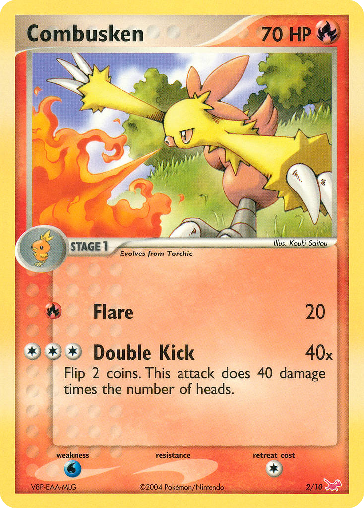 Combusken 2 Pokemon card from EX Trainer Kit Latias