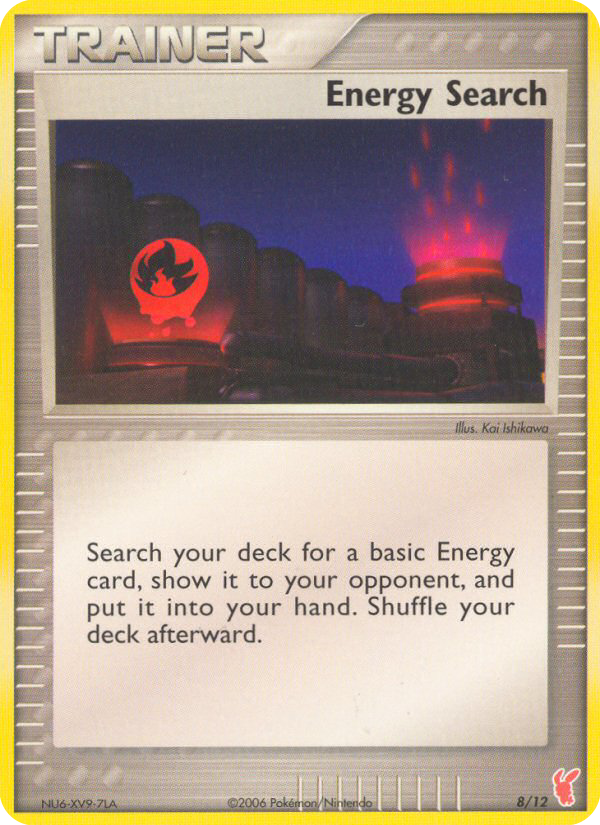 Energy Search 8/12 Pokemon card from EX Trainer Kit 2 Plusle