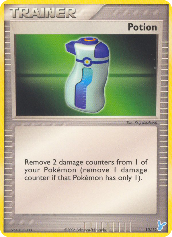 Potion 10 Pokemon card from EX Trainer Kit 2 Minun