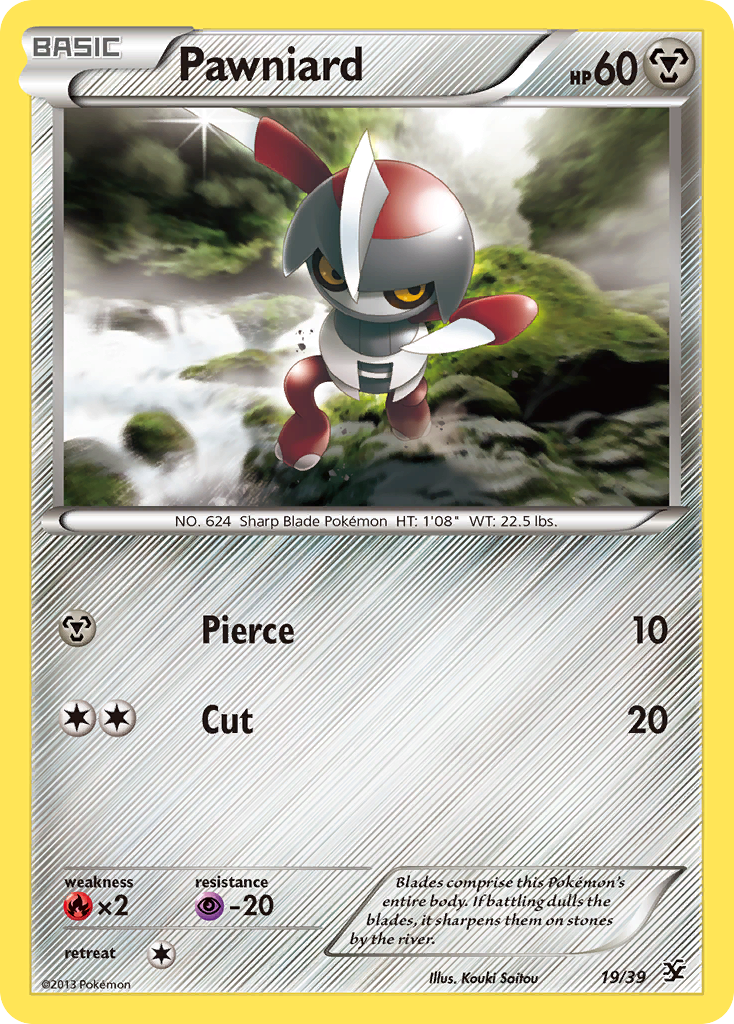 Pawniard 19 Pokemon card from Kalos Starter Set
