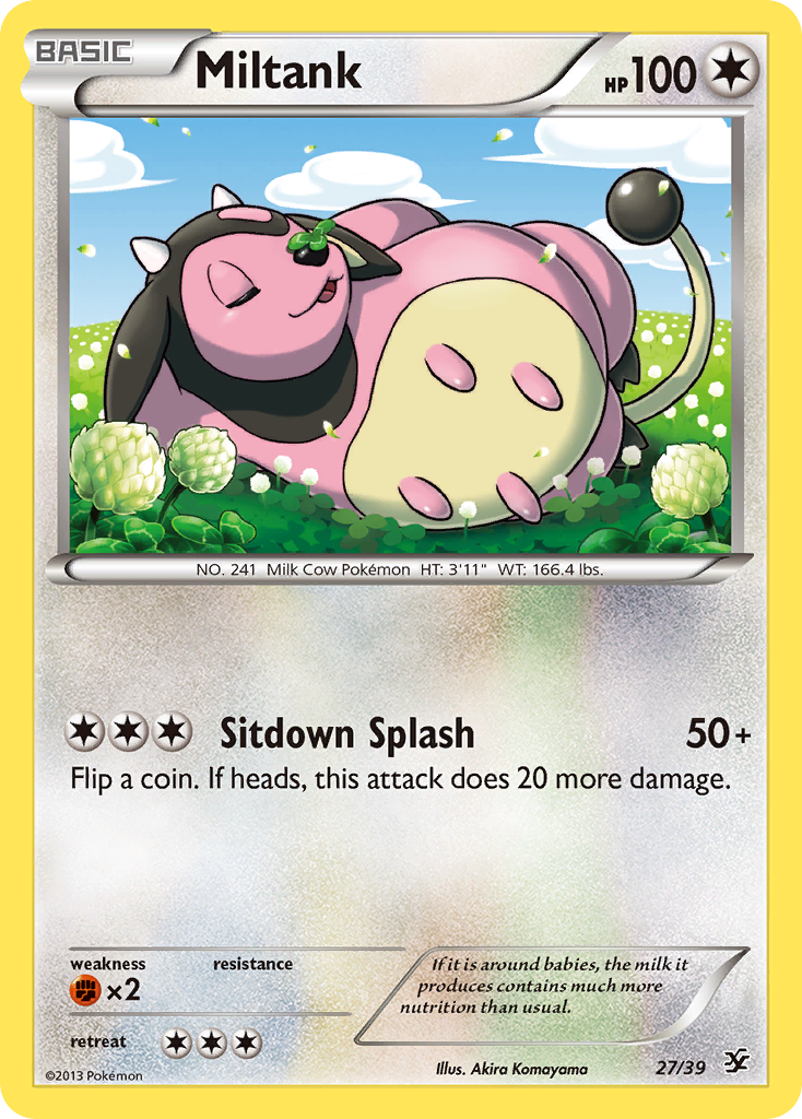 Miltank 27 Pokemon card from Kalos Starter Set