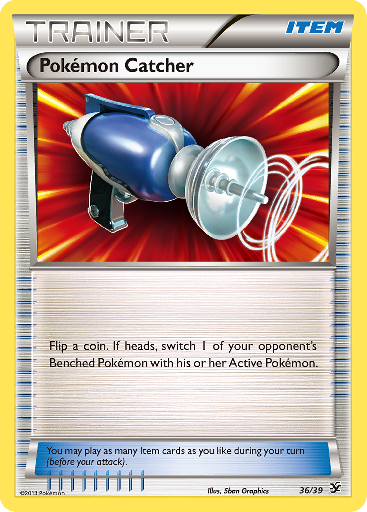 Pokémon Catcher 36 Pokemon card from Kalos Starter Set