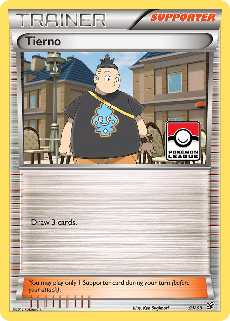 Tierno 39 Pokemon card from Kalos Starter Set