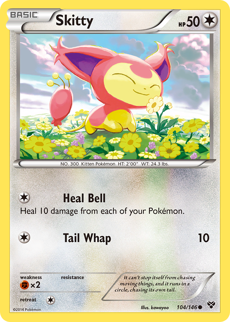 Skitty 104 Common card from XY