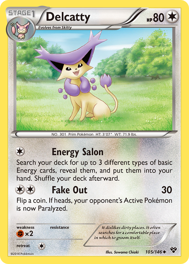 Delcatty 105/146 Uncommon card from XY