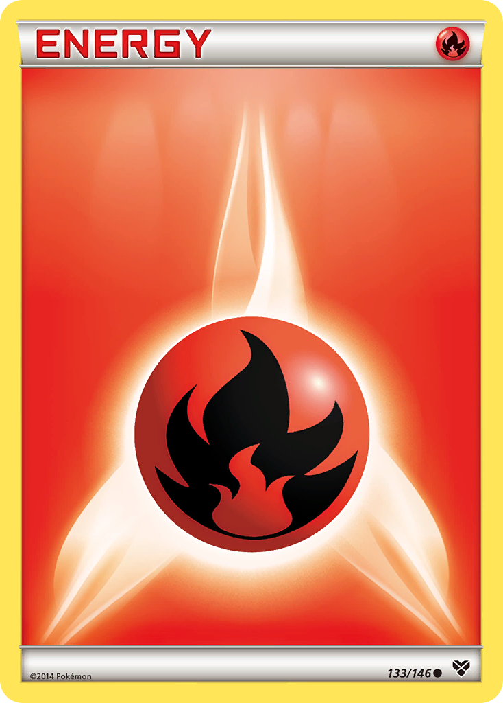 Fire Energy 133 Common card from XY