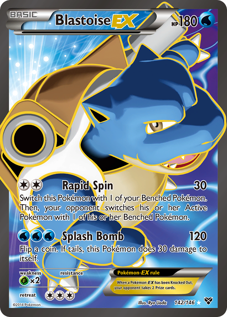 Blastoise-EX 142 Rare Ultra card from XY