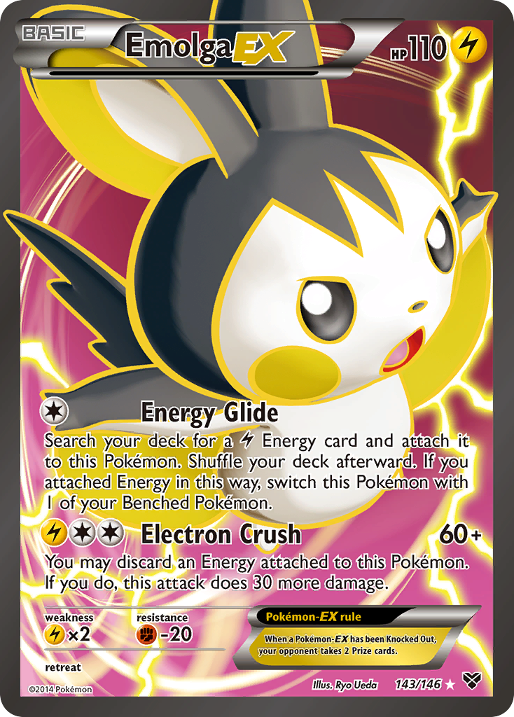 Emolga-EX 143 Rare Ultra card from XY