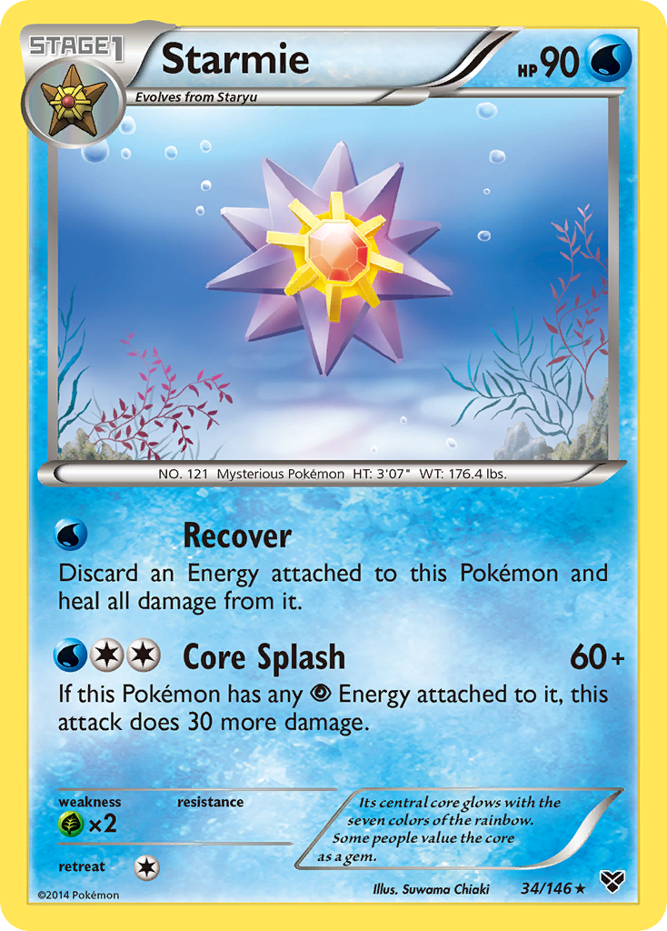 Starmie 34 Rare card from XY